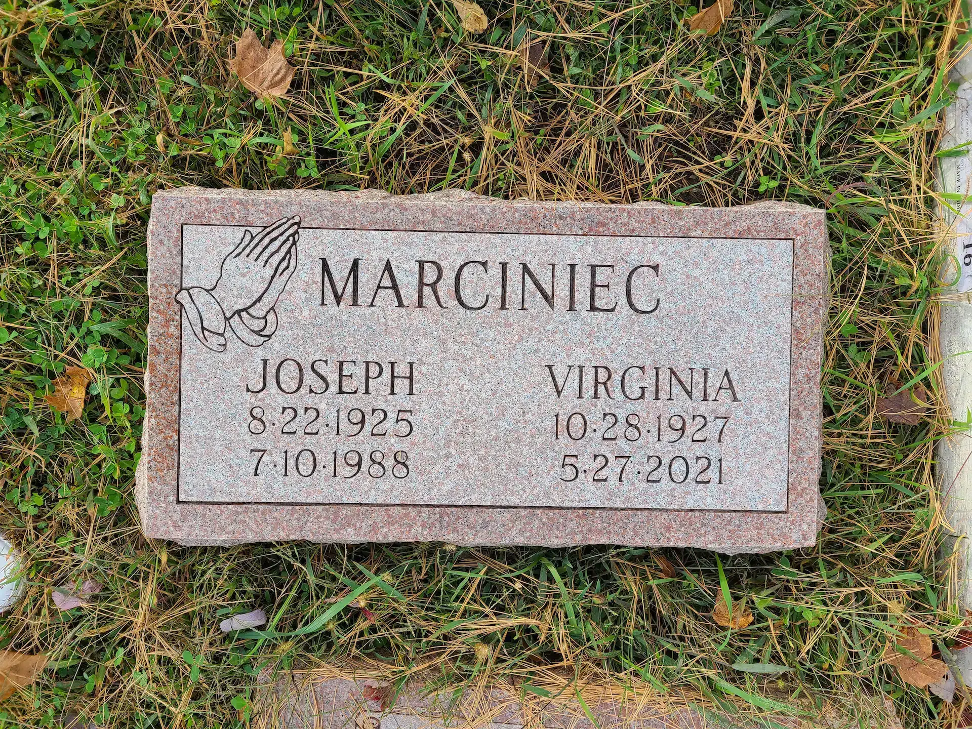 Granite Cemetery Marker hand-carved by NJ Cemetery Markers in NJ — image 2